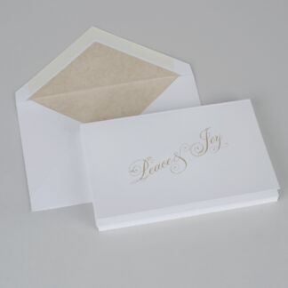 Carte de Noël,  Joie et Paix