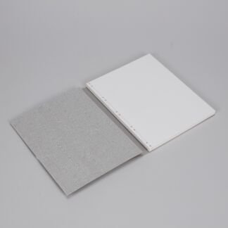 Notebook A5 Brasilia Grey silver guilding