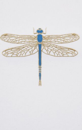 Paper A5 engraved dragonfly