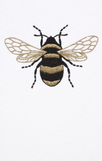 Paper A5 engraved bee