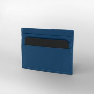 PORTE CARTES CUIR LISSE - BLEU NAVY