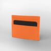 PORTE CARTES CUIR LISSE - ORANGE