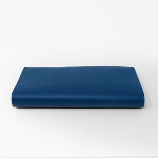 PORTE CARTES LONG CUIR LISSE - BLEU NAVY