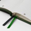 CARNET CUIR LIGNE A6 - VERT FONCE