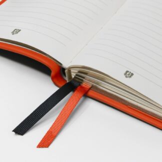 CARNET CUIR LIGNE A6 - ORANGE