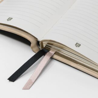 CARNET CUIR LIGNE A6 - ECRU