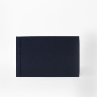 BLOC NOTE A5 VERTICAL - FACON CUIR BLEU